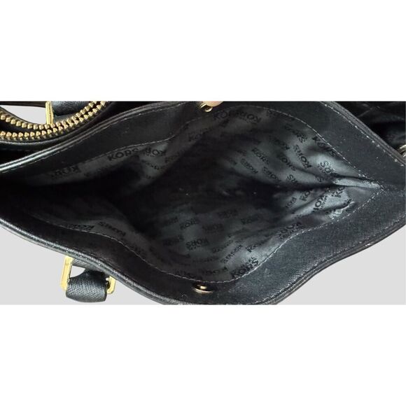 Michael Kors Kellen Black Medium Saffiano Tote Crossbody - Picture 11 of 11
